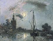 Overschie in the Moonlight Johan Barthold Jongkind